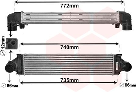 Intercooler VAN WEZEL 02004218 VAN WEZEL 02004218: Radiateur de turbo Volvo V40 Break 2023