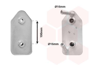 VAN WEZEL Radiatore olio, Cambio automatico 03003356 03003356 costo Radiatore olio cambio automatico VAN WEZEL SEAT TARRACO