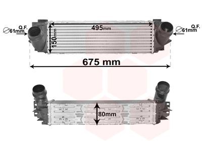 VAN WEZEL Intercooler 06004463 BMW Z4 Intercooler VAN WEZEL 06004463