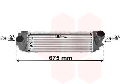 VAN WEZEL Vahejahuti 06004494 Õhuradiaator VAN WEZEL X5 06004494 odav