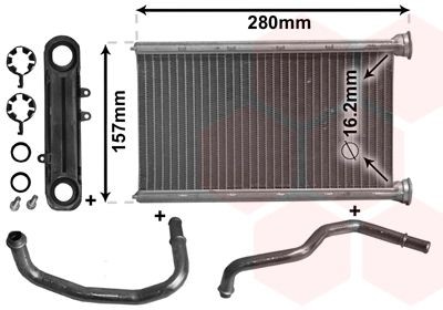 VAN WEZEL Výmenník tepla vnútorného kúrenia 21006069 VAN WEZEL *** IR PLUS *** 21006069 Kúrenie / Ventilácia JEEP Grand Cherokee II (WJ, WG) 2004