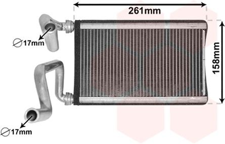 VAN WEZEL Výmenník tepla vnútorného kúrenia 25006294 Výmenník tepla vnútorného kúrenia Honda EG 25006294 VAN WEZEL