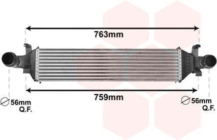 VAN WEZEL Intercooler 30004658 Volvo XC 90 Intercooler VAN WEZEL 30004658