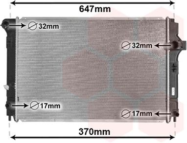VAN WEZEL Radiaator, mootorijahutus 53002700 VAN WEZEL 53002700 Mootori jahutusradiaator Toyota Yaris xp13 hind