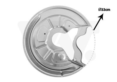 VAN WEZEL Chapa deflectora, disco de travão 7622374 VAN WEZEL 7622374 Chapa deflectora disco de travão Seat Altea XL baratos