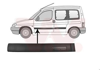 VAN WEZEL Pynte- / beskyttelsesliste, dør 0903423 VAN WEZEL 0903423 C8 II Stødlister originale pris