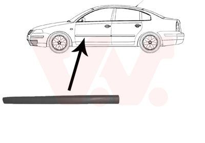 VAN WEZEL Modanatura decorativa / protettiva, Portiera 5836423 5836423 Modanatura VAN WEZEL Volkswagen TOURAN costo