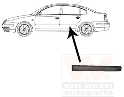 VAN WEZEL Ehis- / kaitseliist, Uks 5836425 5836425 VAN WEZEL Tagaukse liist ja esiukse liist Land Rover odav