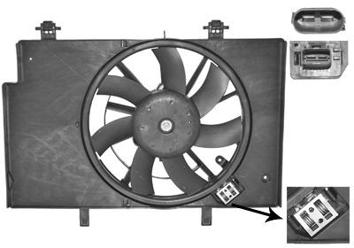 VAN WEZEL Køleventilator 1807749 1807749 Køleventilator FORD TRANSIT VAN WEZEL
