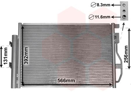 VAN WEZEL Condensor voor airco 08005048 VAN WEZEL 08005048 Condensator, airconditioning Chevrolet Aveo T300 prijs