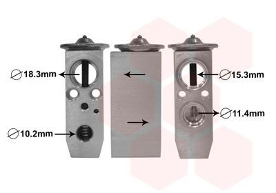 VAN WEZEL Valvola espansione climatizzatore 13001358 13001358 Valvola di espansione climatizzatore MAZDA CX-9 VAN WEZEL costo
