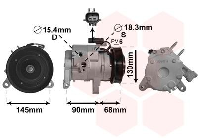 VAN WEZEL Klimakompressor 2100K133 2100K133 Kompressor Klimaanlage JEEP COMPASS VAN WEZEL kaufen