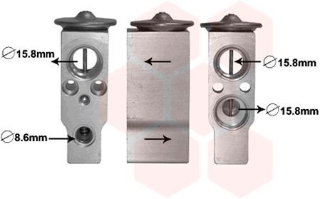 VAN WEZEL Izplešanās vārsts, Gaisa kond. sistēma 27001257 VAN WEZEL 27001257 Izplešanās vārsts Mazda CX 9 TB par izdevīgu cenu