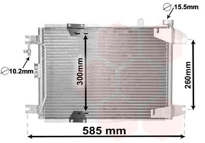 VAN WEZEL Kondensator, klimaanlegg 52005132 Ac radiator VAN WEZEL Suzuki LIANA 52005132