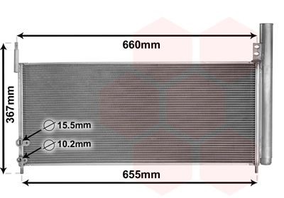 VAN WEZEL Condenseur, climatisation 53005692 Condenseur de climatisation VAN WEZEL PROACE VERSO 53005692 pas cher