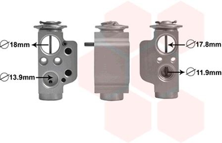 VAN WEZEL Expansionsventil, Klimaanlage 58001367 58001367 Expansionsventil Klimaanlage VW CADDY VAN WEZEL kaufen
