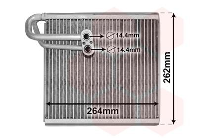 VAN WEZEL Výparník klimatizácie 8200V371 8200V371 Výparník klimatizácie RENAULT MEGANE VAN WEZEL