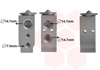 VAN WEZEL Válvula de expansão, ar condicionado 82001325 VAN WEZEL 82001325 Válvula de expansão ar condicionado Seat ALTEA originais