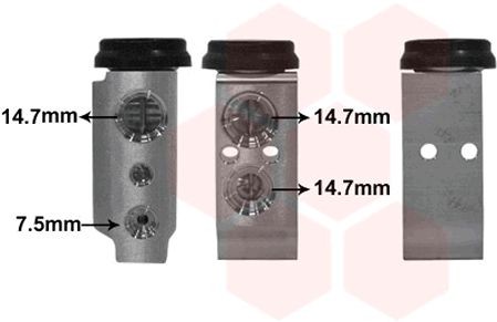 VAN WEZEL Valvola espansione climatizzatore 82001385 82001385 costo Valvola di espansione climatizzatore NISSAN ALMERA VAN WEZEL