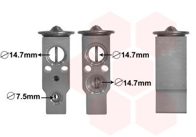 VAN WEZEL Valvola espansione climatizzatore 82001386 82001386 Valvola di espansione climatizzatore VAN WEZEL HYUNDAI MATRIX costo