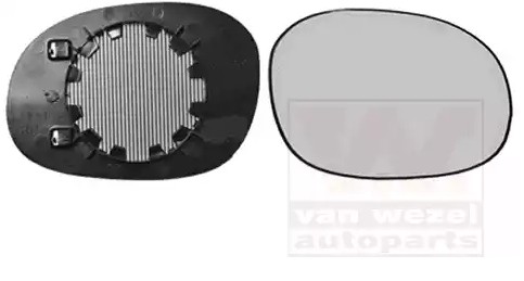 Vetro specchio, specchio esterno VAN WEZEL 0925838 VAN WEZEL 0925838 Vetro specchietto retrovisore PEUGEOT 1007 2022
