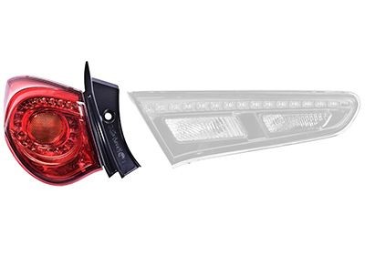 Rear light VAN WEZEL 0113931 VAN WEZEL 0113931 2017 ALFA ROMEO GIULIETTA rear lights replacement