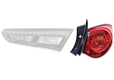 Rear light VAN WEZEL 0113932 VAN WEZEL 0113932 Alfa Romeo GIULIETTA 2017 Tail lights price