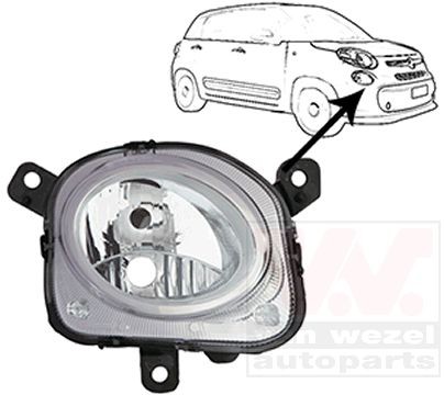 VAN WEZEL Diaľkový svetlomet 1609942 Dialkový svetlomet VAN WEZEL MITO 1609942 lacné