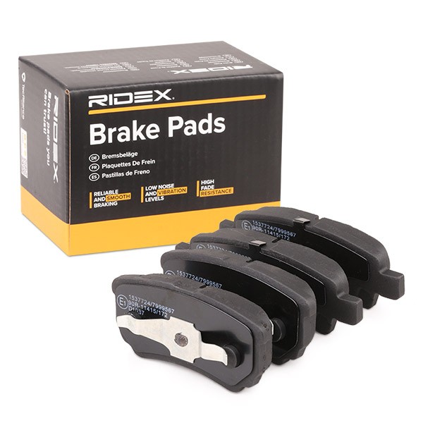 RIDEX Τακάκια φρένων 402B0106 402B0106 Αγωνιστικά τακάκια HYUNDAI i40 RIDEX