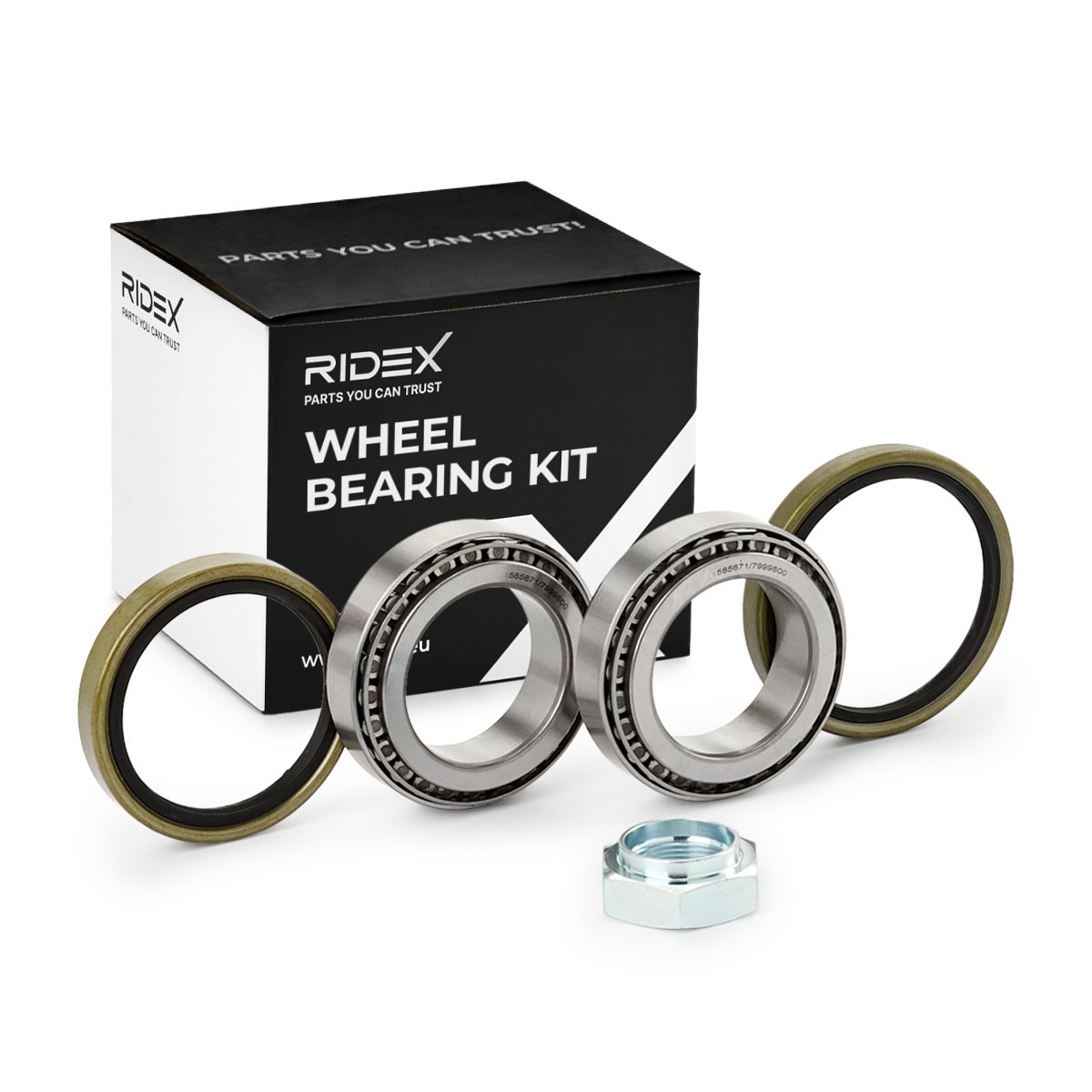 RIDEX Kit de rolamento de roda 654W0076 Jogo de rolamentos de roda RIDEX Citroën C4 654W0076