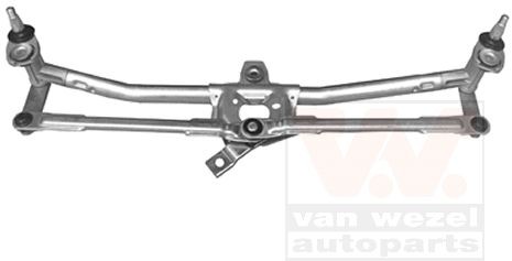 VAN WEZEL Stiklu tīrītāja sviru un stiepņu sistēma 5888230 Stiklu tīrītāja sviru un stiepņu sistēma VAN WEZEL Chevrolet REZZO 5888230