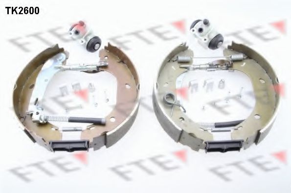 FTE Jogo de travões, travões de tambor TK2600 TK2600 Freio a tambor SUZUKI SAMURAI FTE