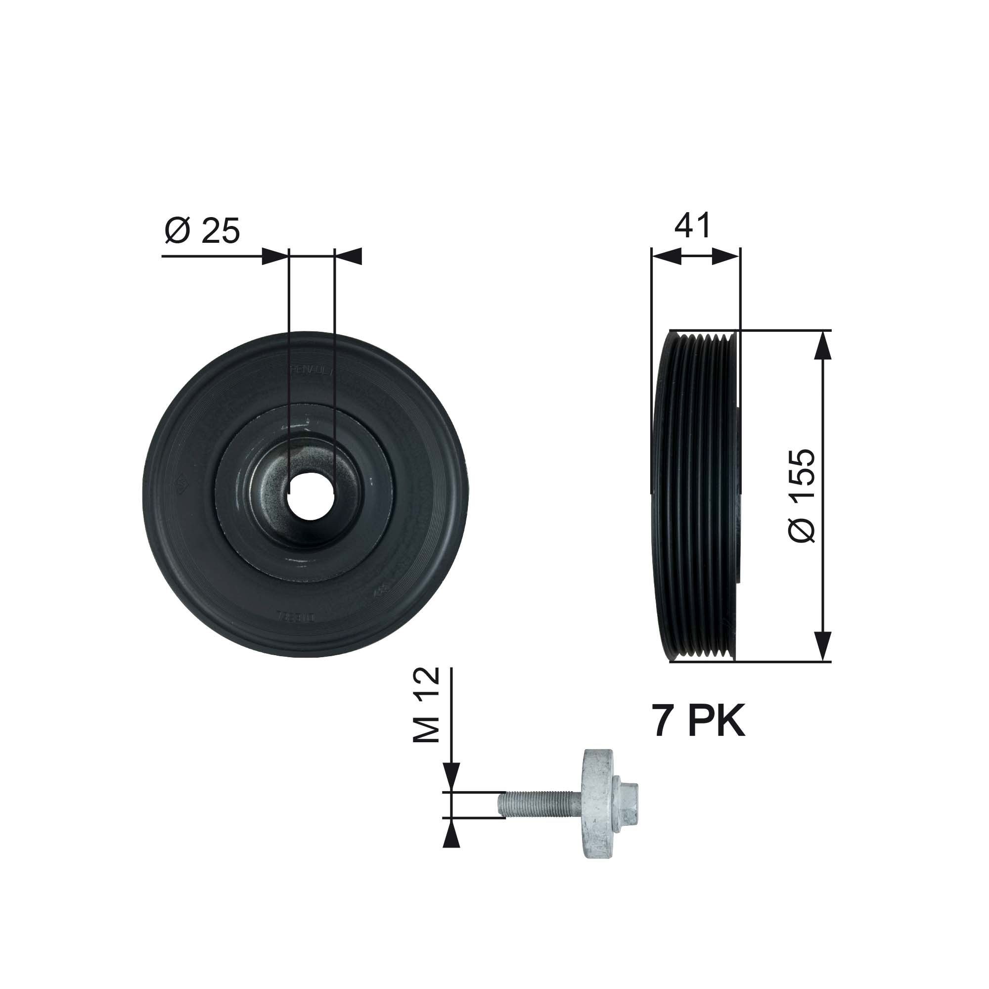 Crankshaft pulley GATES TVD1017A GATES DriveAlign TVD1017A NISSAN PRIMERA 2014 crankshaft pulley price