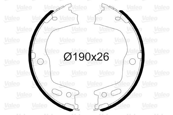 VALEO Sada brzd. čeľustí parkov. brzdy 564166 Čeľustí parkovacej brzdy VALEO LACETTI 564166 lacné