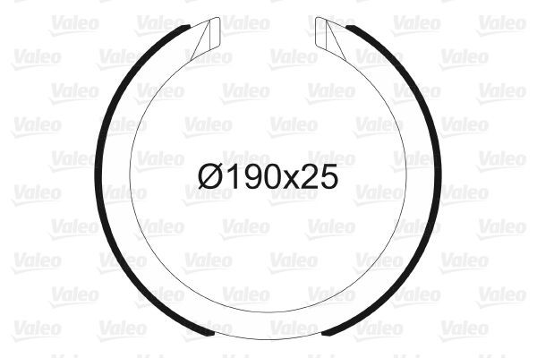 VALEO Ganasce freno a mano 564197 Costo Ganasce freno a mano VALEO MAZDA 564197