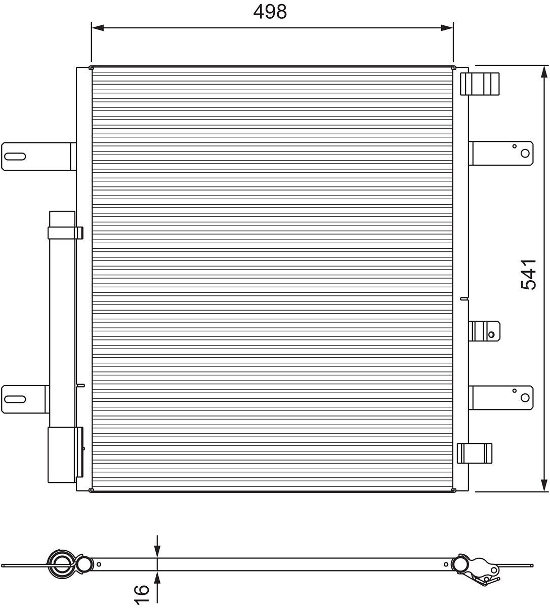 VALEO Lauhdutin, ilmastointilaite 815061 VALEO 815061 Fiat 500 ilmastoinnin lauhdutin hinta