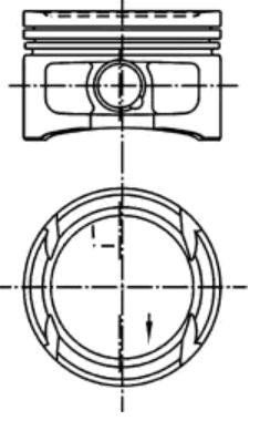 IPSA Piston PI005600 PI005600 IPSA VOLVO piston