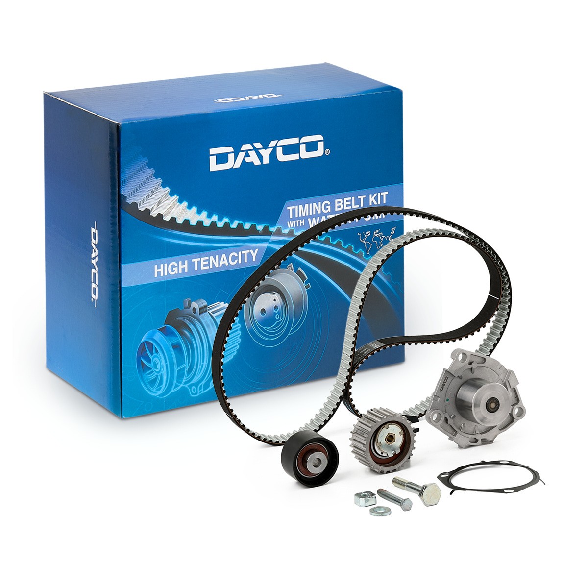 DAYCO Registerreimsett med vannpumpe KTBWP8470 DAYCO KTBWP8470 Registerreimsett CHEVROLET Camaro III Cabrio billige