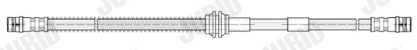 JURID Brake hose 172990J Porsche CAYENNE JURID brake hose 172990J