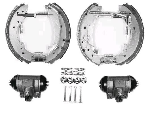 JURID Sada bŕzd, Bubnová brzda 381343J 381343J KIT EVO Sada bŕzd, bubnová brzda FIAT PANDA JURID