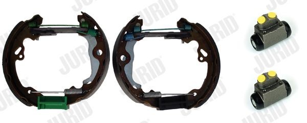 JURID Brake Set, drum brakes 381414J JURID 381414J Brake Set, drum brakes FORD Focus Mk1 Estate (DNW) 2.0 137 hp 2005