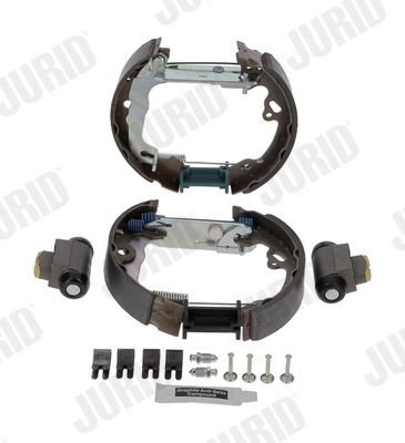 JURID Remmenset, trommelrem 381438J JURID 381438J Remschijf, trommelrem Ford Focus mk1 Sedan goedkoop