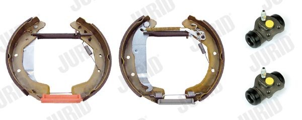 JURID Bremsesett, trommebremse 381511J JURID 381511J Bremsesett, trommebremse Opel Astra F 70 pris