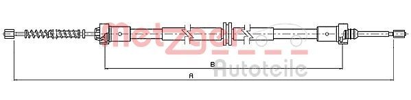 Handbremsseil METZGER 10.6547 METZGER 10.6547 Handbremse SMART FORFOUR 2020 Kosten