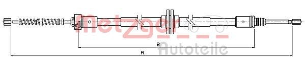 METZGER Handbremsseil 10.9339 10.9339 Parkbremse METZGER SMART Kosten