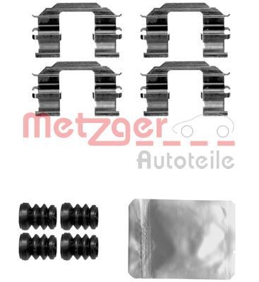 METZGER Monteringssett, bremseklosser 109-1870 109-1870 Tibehørsett, skivebremse belegg CHEVROLET SPARK METZGER