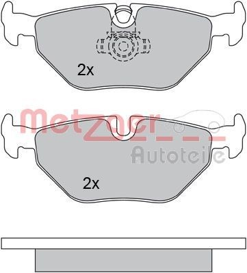 METZGER Piduriklotsid 1170014 Sport piduriklotsid METZGER BMW 1. Seeria 1170014