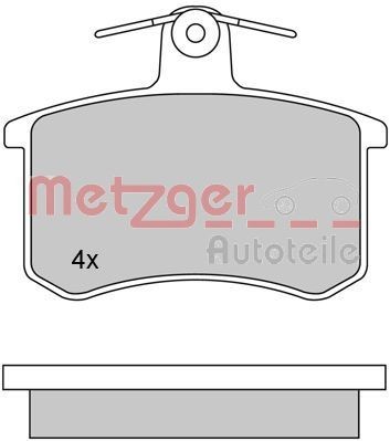METZGER Jarrupalat, levyjarru 1170030 1170030 METZGER Jarrupalat FIAT SEDICI