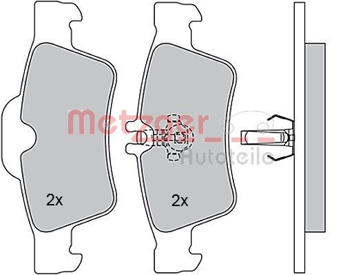 METZGER Bremsbeläge 1170049 1170049 Sportbremsbeläge SUBARU OUTBACK METZGER kaufen