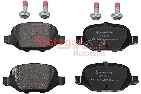 METZGER Kit pastiglie freni 1170141 1170141 Pastiglie dei freni METZGER ALFA ROMEO BRERA costo